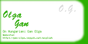 olga gan business card